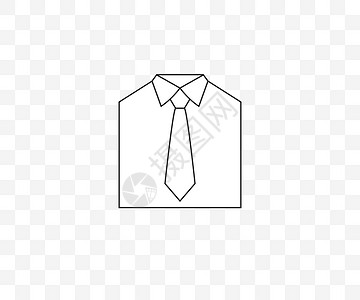男装服饰领带 衬衫 着装代码图标 矢量插图织物蓝色裙子裁缝店铺衣领男装制衣衣服纺织品设计图片