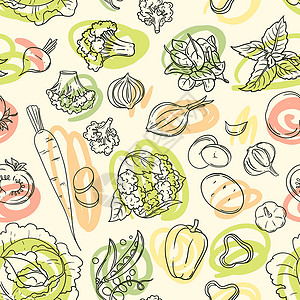 布鲁塞尔矢量图蔬菜饮食收成食物市场茄子插图沙拉萝卜发芽辣椒插画