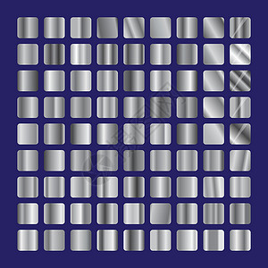 金属图案银色方块玻璃系列 背景钢玻璃厂纹理矢量图标 一组灰色渐变 优雅的灰色金属渐变它制作图案设计图片
