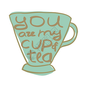 中国风红茶绿茶茶杯茶菜单水果白茶插图早餐艺术蓝色冥想绿茶柠檬插画