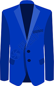 蓝衣黑裙矢量图的白色背景上的蓝衣人 商务西装设计图片
