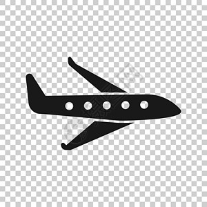 飞机侧面平面样式中的平面图标 孤立在白色背景上的飞机矢量图解 飞行班机经营理念绘画创造力航班工作喷射网络天空空白客机按钮插画