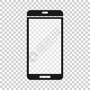 电话图标白色平面样式的智能手机空白屏幕图标 孤立在白色背景上的手机矢量插图 电话业务概念相机细胞网站用户小样商业触摸屏工具网络按钮设计图片