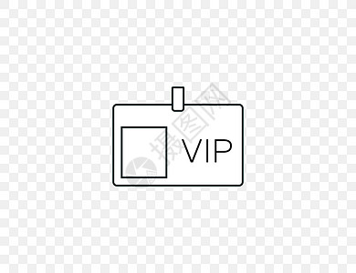 VIP图标身份卡 Vip图标 矢量插图 平面设计证书奢华俱乐部质量珠宝魅力店铺按钮卡片成员插画