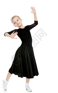 优雅的小舞者芭蕾舞童年学校女孩班级女性舞蹈婴儿艺术演员背景图片