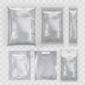 现实透明的空塑料食品包装模版套件柔性嘲笑午餐甜点巧克力品牌零售推广产品筹码背景图片