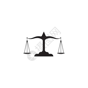 律所日志办公室法律法官徽章插图身份犯罪平衡重量柱子背景图片