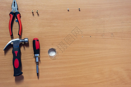 手动工具集螺丝刀装修工作乐器硬件钻头服务木头金属维修构造高清图片素材