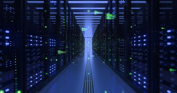 数据中心计算机在网络安全服务器机房加密密码室的计算机拉回器农场服务防火墙房间经理数据中心区块链智力代码背景图片