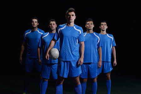 足球足球运动员队蓝色体育场杯子竞赛成人玩家娱乐男人团队活动背景图片