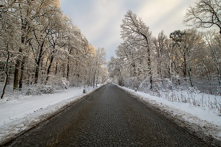 冬季二号公路山高清图片素材