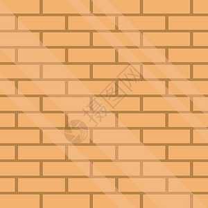 瓦墙砖背景矢量说明设计模板WIF插图墙纸材料棕色水泥建筑学砖块建造石头白色背景图片