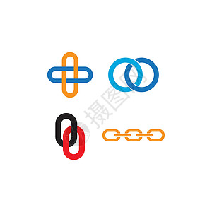 商业公司连锁企业Logo圆圈环形链接网络插图技术互联网创造力背景图片