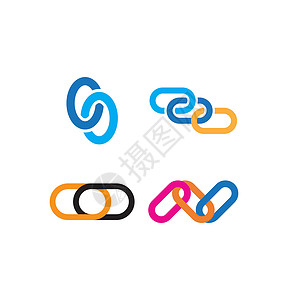 商业公司连锁企业Logo互联网插图环形技术网络链接圆圈创造力背景图片