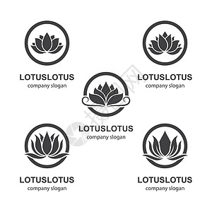 Lotus 标识模板矢量图标叶子园艺百合植物农场艺术温泉瑜伽首饰珠宝背景图片