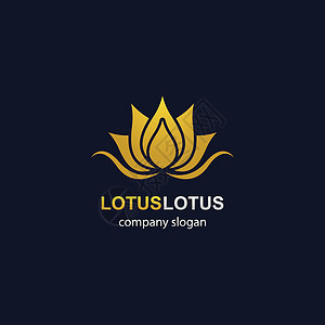 Lotus 标识模板矢量图标奢华珠宝百合金子精品酒店叶子温泉首饰化妆品农场背景图片