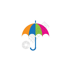 雨伞标志 vecto季节商业太阳插图标识阳伞黄色下雨黑色遮阳棚背景图片