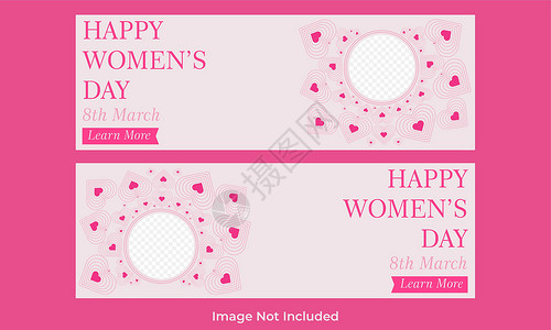 国际妇女节社交媒体故事模板设计女孩粉色多样性传单快乐权利全球女性庆典背景图片