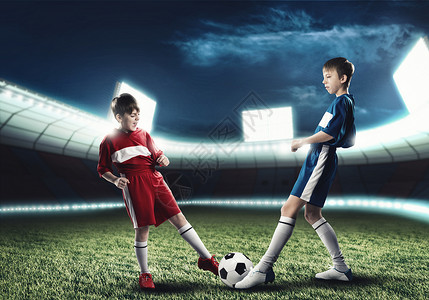 足球足球游戏孩子高清图片素材