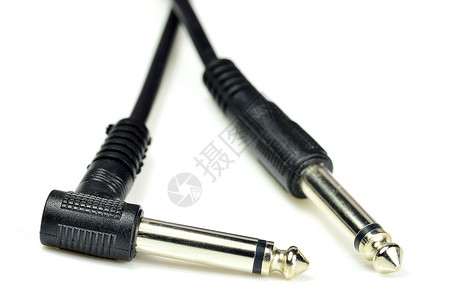 6 5毫米电话连接器的闭合耳机电缆插孔插头音频吉他接器工具背景图片