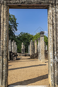 波隆纳鲁沃寺庙历史的高清图片