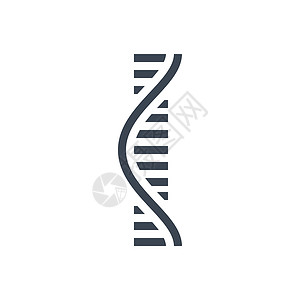 RNA 相关矢量 glyph 图标科学生物螺旋化学药品基因标识生物学细绳基因组插画