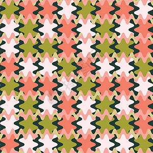 平方背景上的无缝图案是由不同彩色斑点制成的拼凑式垫子程式化包装明信片博客网站几何学纺织品图书项目正方形背景图片
