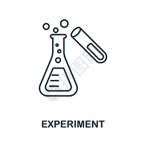 卒中中风实验图标 学校教育收藏中的线条元素 用于网页设计 信息图表等的线性实验图标符号设计图片