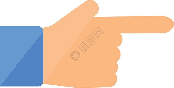 鼠标手势显示男性手与手指 矢量设计图片