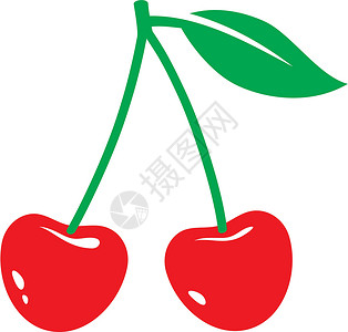 奇瑞樱桃花园樱花零售美食饮食甜点浆果夹子水果食物插画