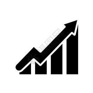 矢量图表图标 图中增长的动向增长进步飞跃数据报告库存商业信息销售量插图图形经济利润设计图片