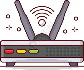 路由器插图港口电子办公室商业数据网关上网互联网宽带背景图片