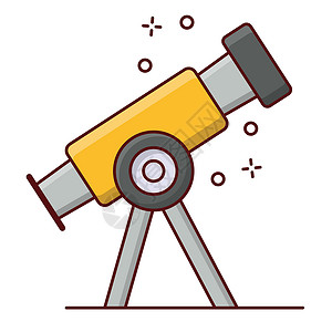 望远镜玻璃科学眼睛乐器学习间谍插图工具天空研究背景图片