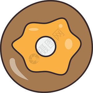 油炸圈饼蛋糕糖果插图菜单釉面面包沙漠卡通片糕点甜点背景图片