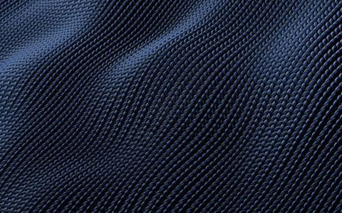 衣物表面有布料细节 3D涂料宏观波纹材料亚麻纺织品丝绸蓝色棉布海浪针织品背景图片