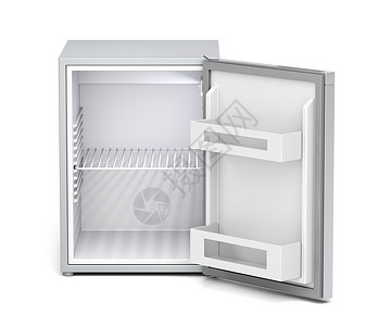 空小型小冰箱厨房酒店冷却器器具架子背景图片