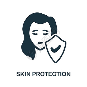 洗剂皮肤保护图标 护肤系列中的简单元素 用于网页设计 模板 信息图表等的创意皮肤保护图标设计图片