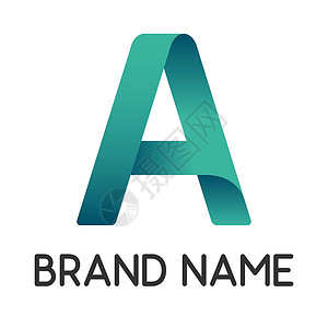 Web字母彩色字母 a 用于在白色背景上隔离的商业品牌徽标矢量插图 用于 web 和 ui 设计的渐变字母 a设计图片