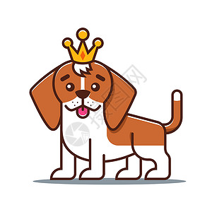 王冠可爱素材可爱的小狗 最爱的宠物设计图片