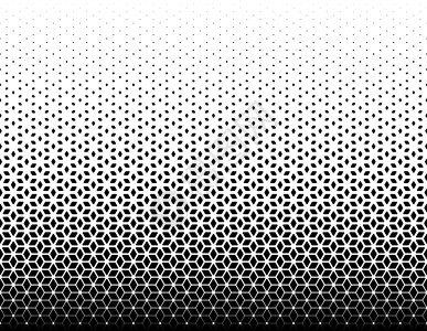 消失点无缝半通向矢量背景 由黑色数字和圆角填充 中间体会消失插画