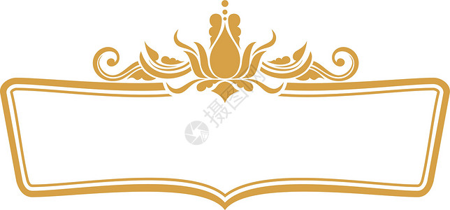 金金皇家装饰品徽章 黄金背景图片