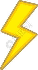 闪灯图标 卡通黄色闪光符号背景图片