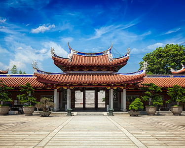 九莲山连山兴林修道院的大门背景