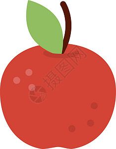 开胃山楂糕Apple 图标 健康点心 新鲜红水果插画