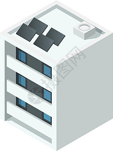 市内住宅楼 房产和房地产的建造情况插画