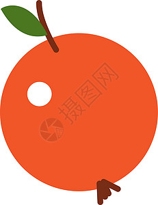 Apple 图标 时态手绘风格的红色红水果背景图片