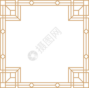 Golden 平方图案框架 标签背景图片