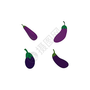 新鲜紫茄子茄树标识蔬菜饮食艺术农业菜单墙纸打印茄子植物食物设计图片