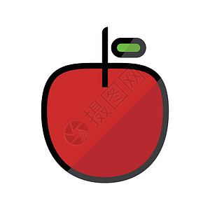 苹果图标 水果图标 向量背景图片