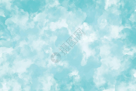 水彩天空和云彩 抽象背景手绘高清图片素材
